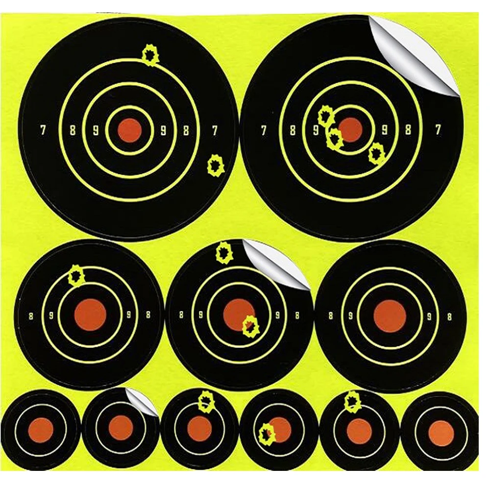 Combo Sizes Color Impact Sticker Targets 110 Counts Per Pack