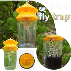 Plastic Fruit Fly Trap Killer Drosophila Trap Anti Fly Fruit Fly Killer Catcher Orchard Insect Trap Pest Control Fly Bee Trap