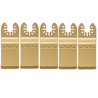 A83Z 5Pcs/Set Universal Oscillating Diamond Saw Blade Quick for Release Fast Fit Multi Tool Blade Cutting Dics
