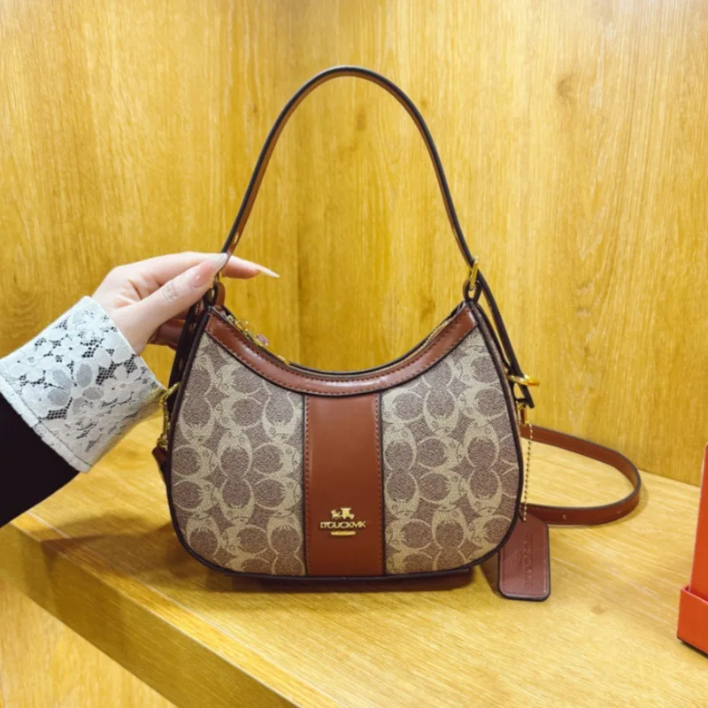 

2026 New Ladies' Luxury Handbag High Quality PU Retro Printed Underarm Bag For Women Classic Leather Crossbody Shoulder Bag