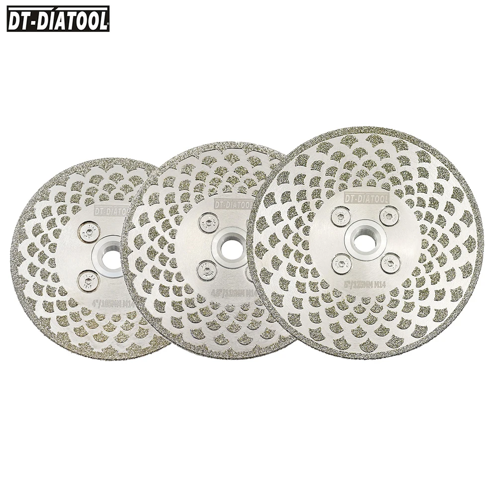 

DT-DIATOOL 1pc Dia105/115/125mm Diamond Grinding Wheel Cutting Disc Saw Blade for Granite Marble Tile Cup Wheel M14 58 Thread