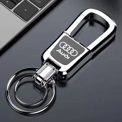 Fashion Metal Car Keychain Key Chain Ring Car Key Holder Auto Styling For Audi S Q7 A1 A7 Q3 8L TT Mk2 C5 A5 A3 A4 B8 8P 8V A6 C