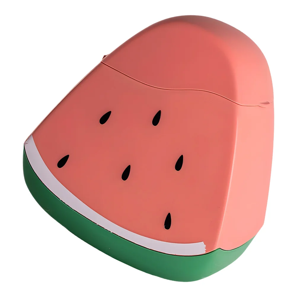 

Cute Watermelon Shaped Desktop Trash Can Compact Mini Design Home Office Car Waste Bin Small Plastic Garbage Can