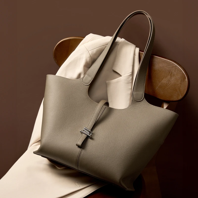 

Hifashion Luxury Genuine Leather Large Underarm Shoulder Bags For Women 2025 Trend Designer ShopperTotes Office Ladies Handbags
