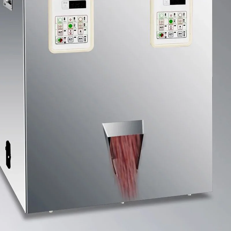 Máquina de enchimento rápida multifuncional de escala dupla, 1-100g, grânulos, pó, tempero, máquina de enchimento quantitativa de grãos, 220v/110v