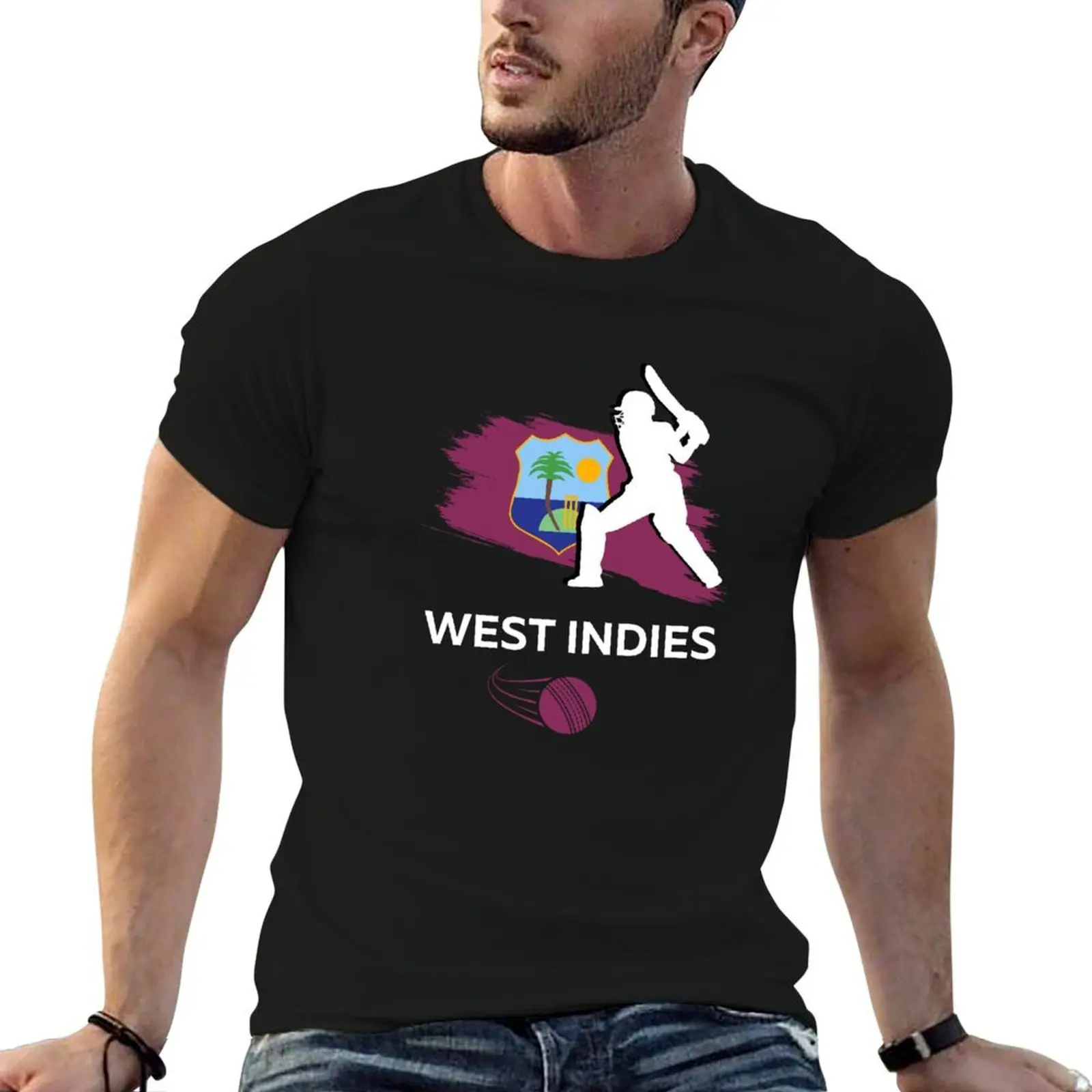 West Indies cricket T-Shirt plus size tops football t shirt fruit of the loom mens t shirts