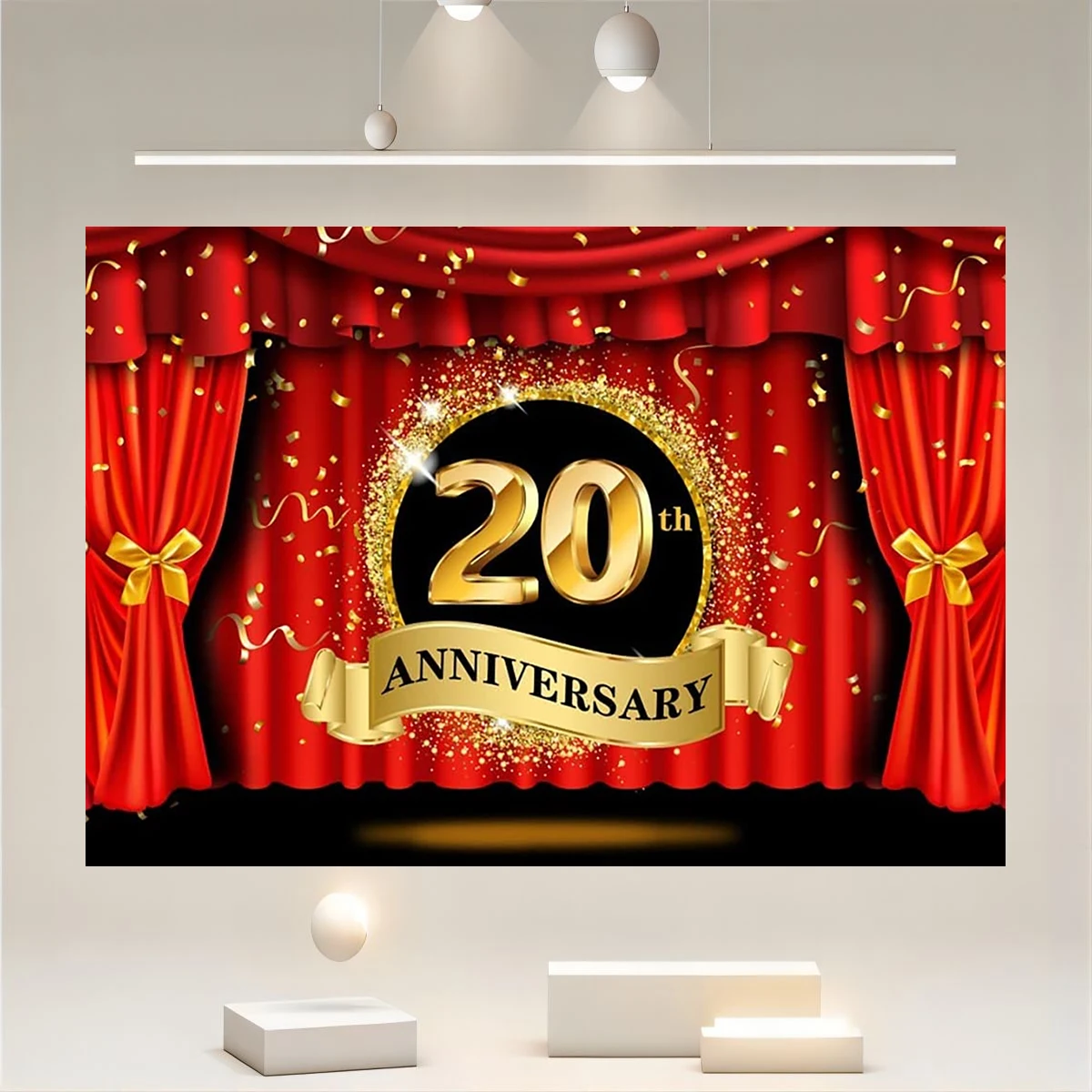 Happy Anniversary Celebration Background Celebrating 10-60 Years of Marriage Background Wedding Cheer Party Supplies Decoration