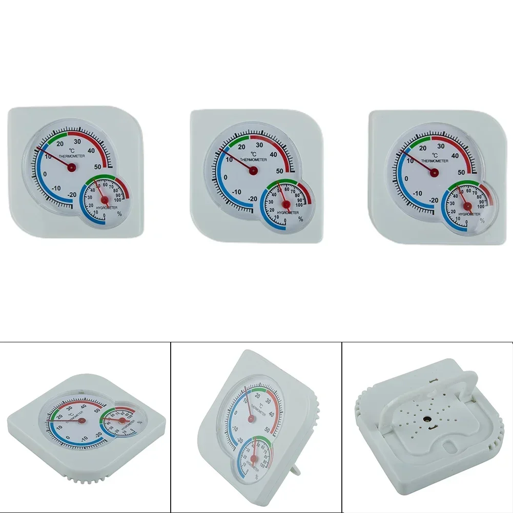 Thermometer Hygrometer Weather Stations Home Indoor 3Pcs 7.2*7.2cm Humidity Indoor Climate Pvc Thermo-Hygrometer