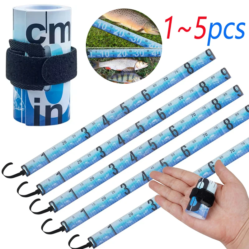 1-5 قطعة طوي الأسماك مسطرة قياس مقياس واضح بمناسبة مقاوم للماء الصيد أشرطة القياس 90 سنتيمتر المهنية الأسماك قياس المجلس #1