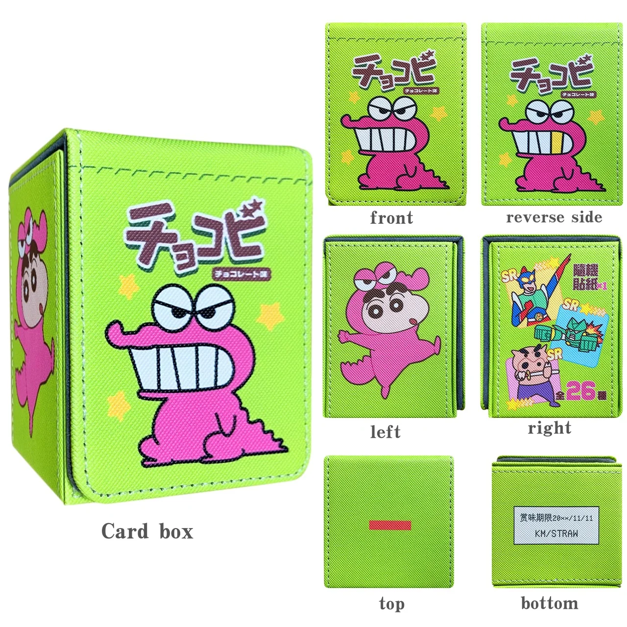 

Коробка для хранения карт Waniyama San Series 10x8x8 см, универсальная для аниме, мультфильмов, PTCG, DTCG, OPCG, для настольных игр, подарочная