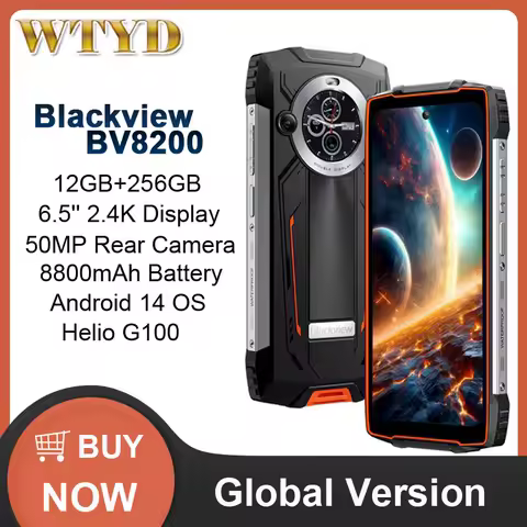 Blackview BV8200 Rugged Phone 12GB+256GB 6.5" 2.4K...
