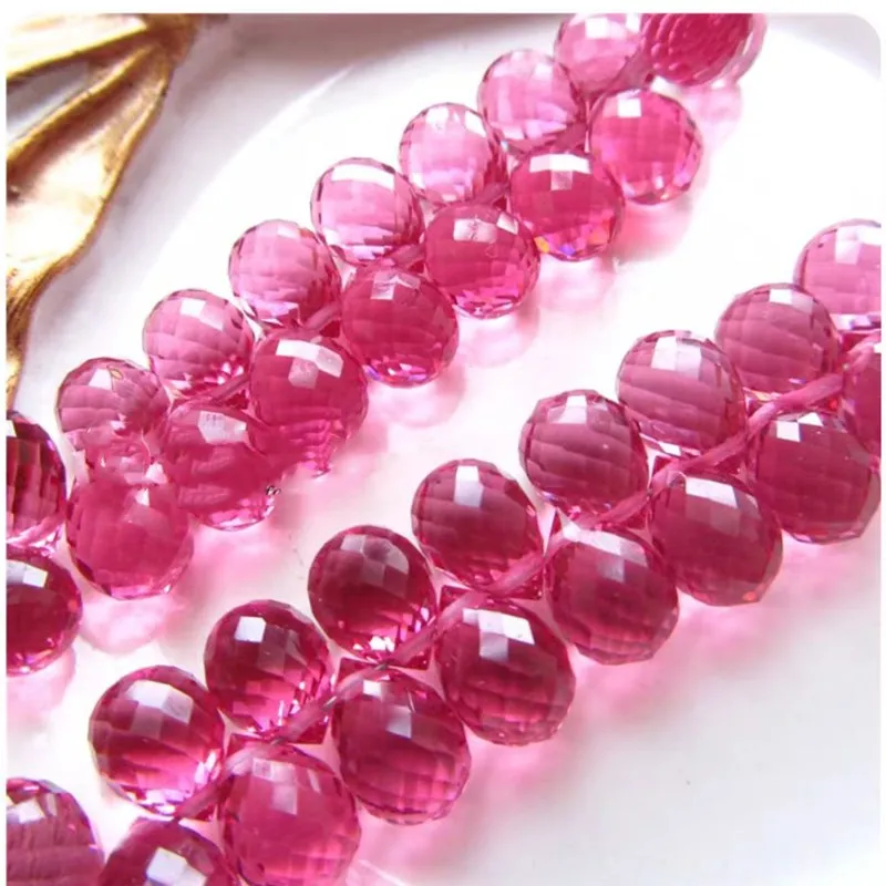 5pieces multicolor quartz drop faceted 10mm for DIY jewelry making FPPJ wholesale loose beads 4