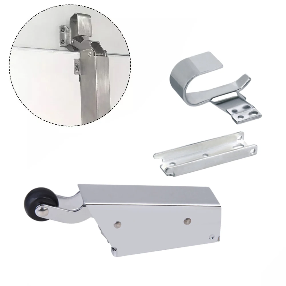 1pcs Steel Freezer Spring Automatic Door Closer Wide-Hook Quiet Operation Rubber Wheel Door Hardware Door Closers