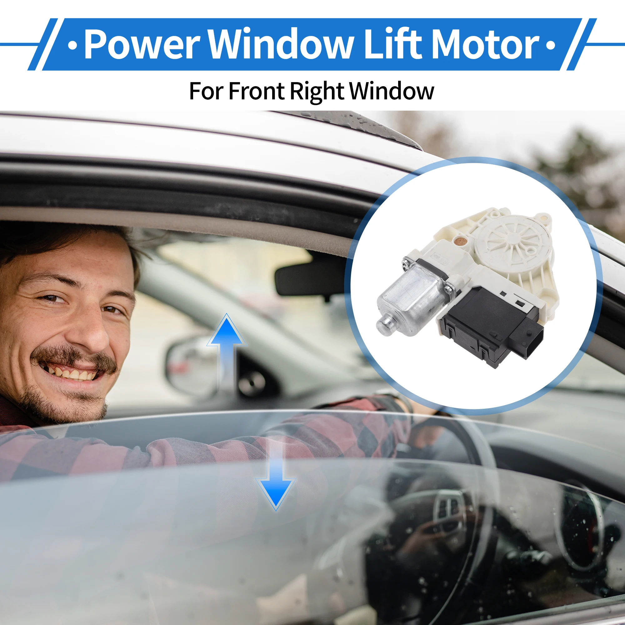 

UXCELL No.155250151 Power Window Regulator Lift Motor for Jeep Compass 2017-2024