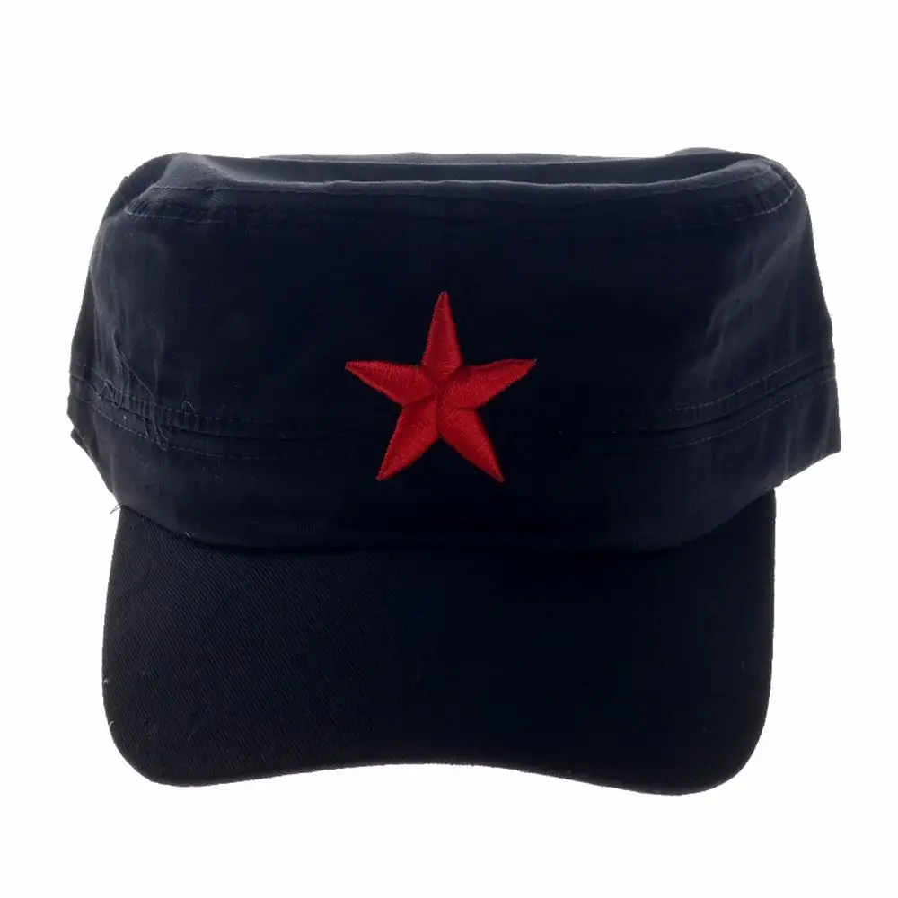 Caps for Men Hat Organizer Solid Colors Women Red Star Pentagram Army Cap Cadet Military Patrol Hat Golf Driving Casual Hat