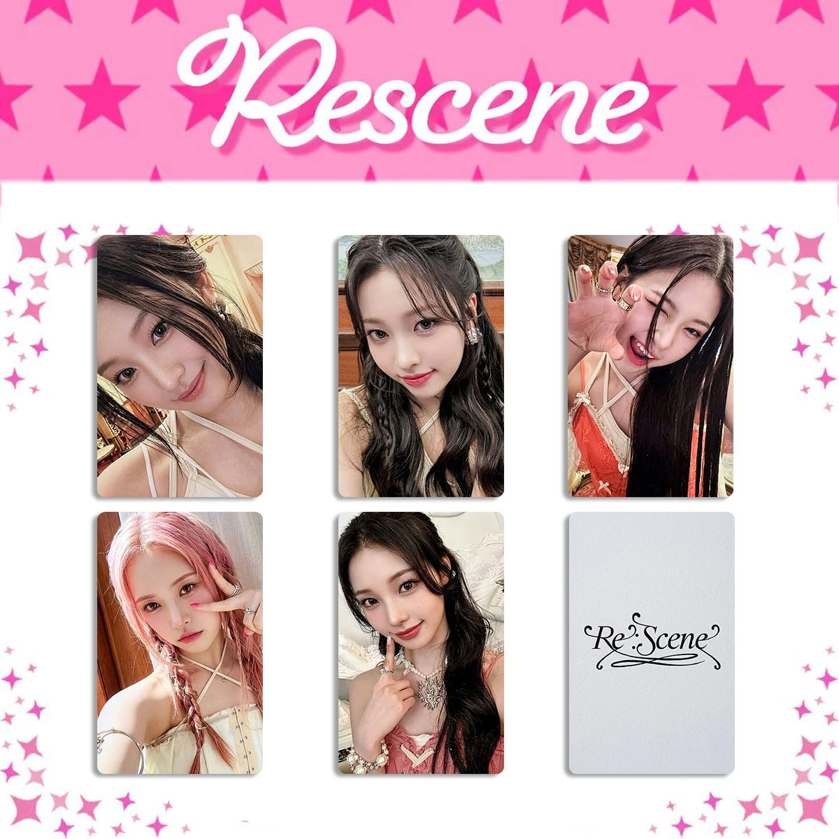 2026 New RESCENE Girl Album Pretty Girl Song Cards PINKY UP