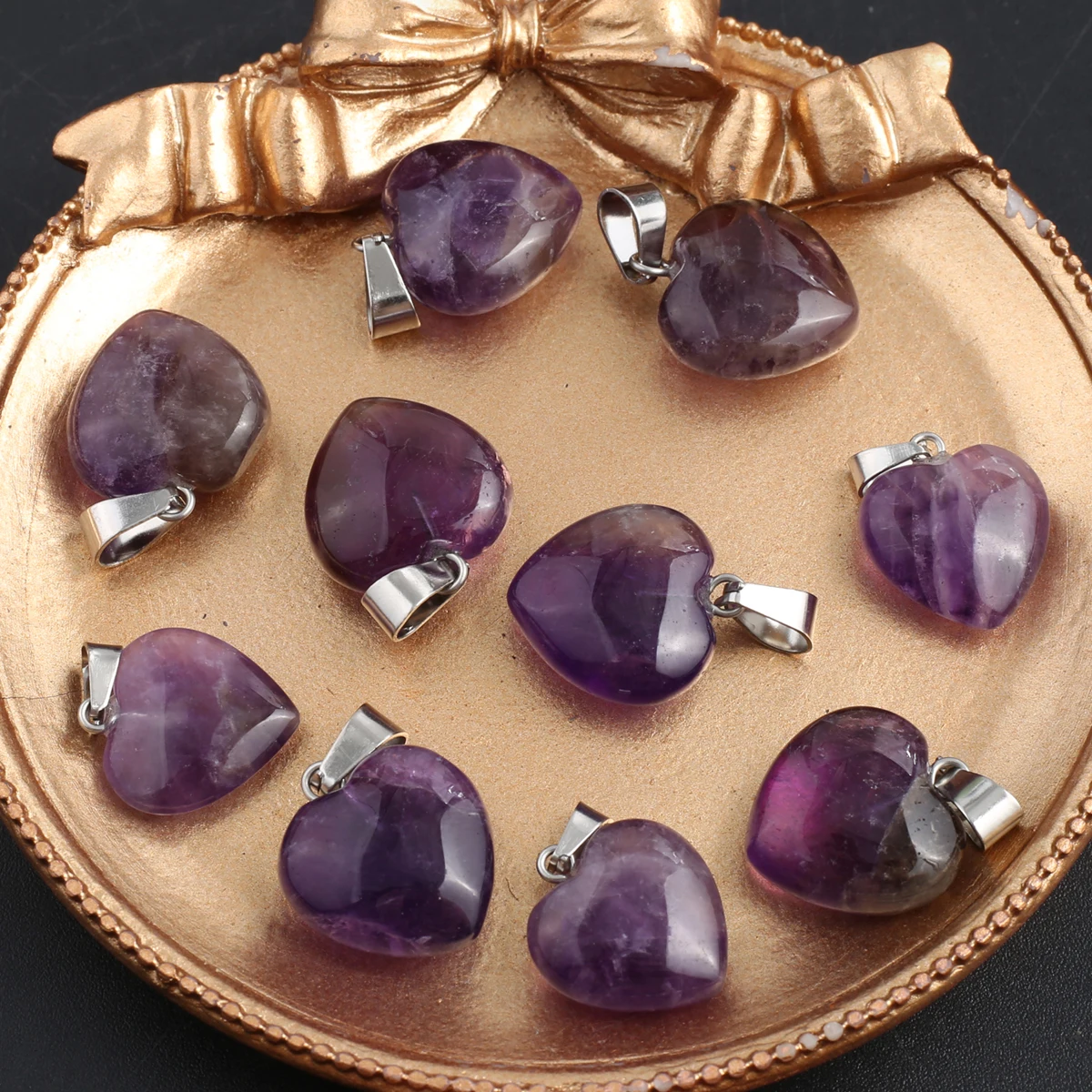 5 adet/takım 16mm Ametist Koly - Jewelry Making Necklaces incelemesi ve fiyatı