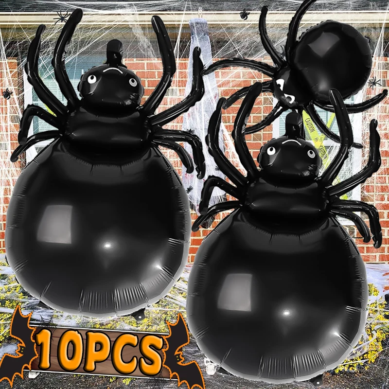 

Halloween Spider Foil Balloons Halloween Decor Balloons Black Spiders Airballoon Birthday Party Home Decorations Accessories