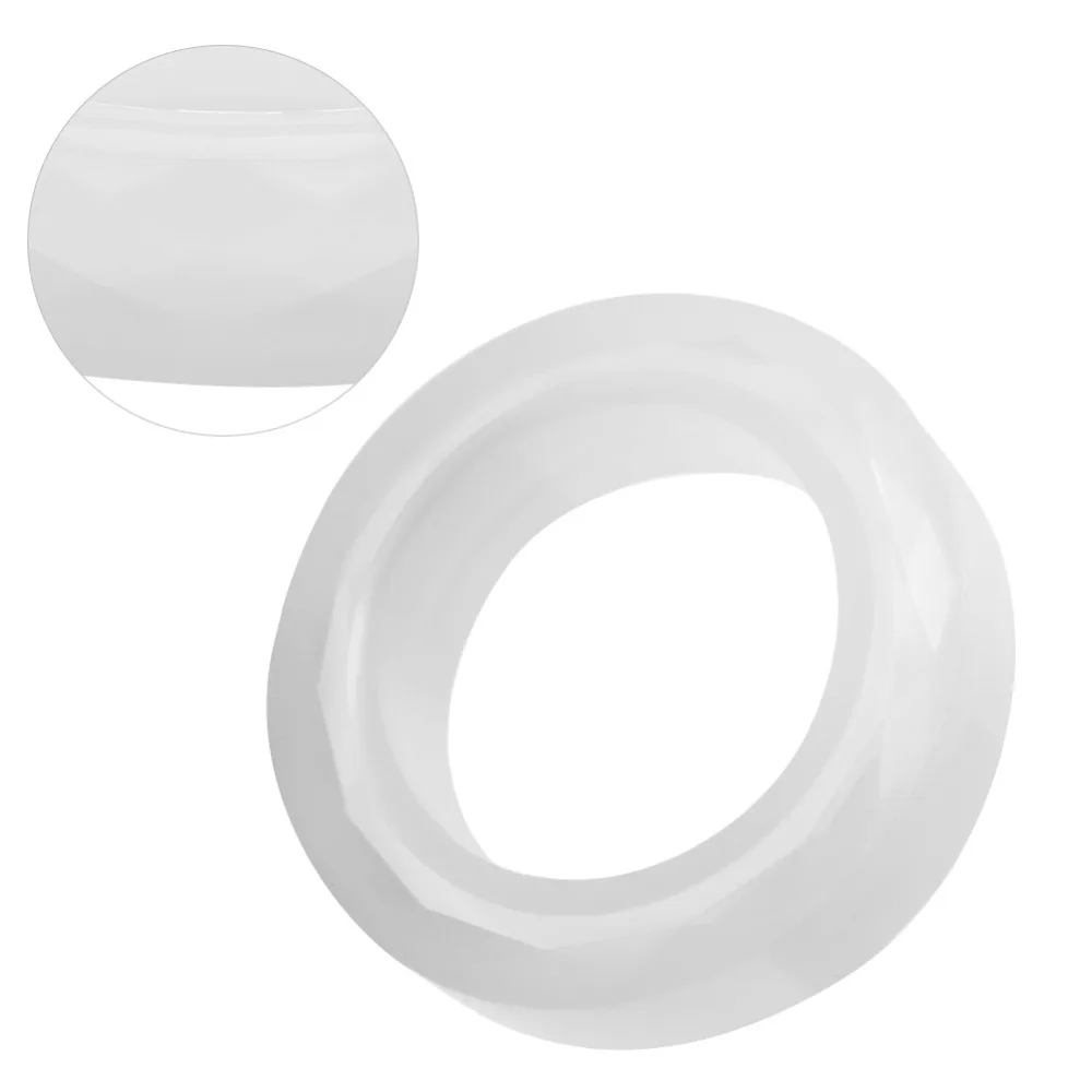 Diamond Shaped Surface Silicone Bracelet Mould White Round Resin Bangle Mould Silicone Epoxy Jewelry Mould DIY Jewelry Making