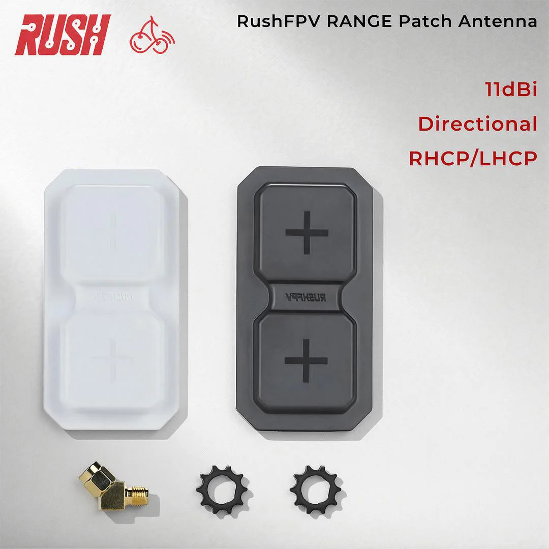 

Rushfpv Rush Fpv RANGE 5.8G Plus 2X Dual-Unit Patch Directional 11dBi SMA Antenna (RHCP/LHCP)
