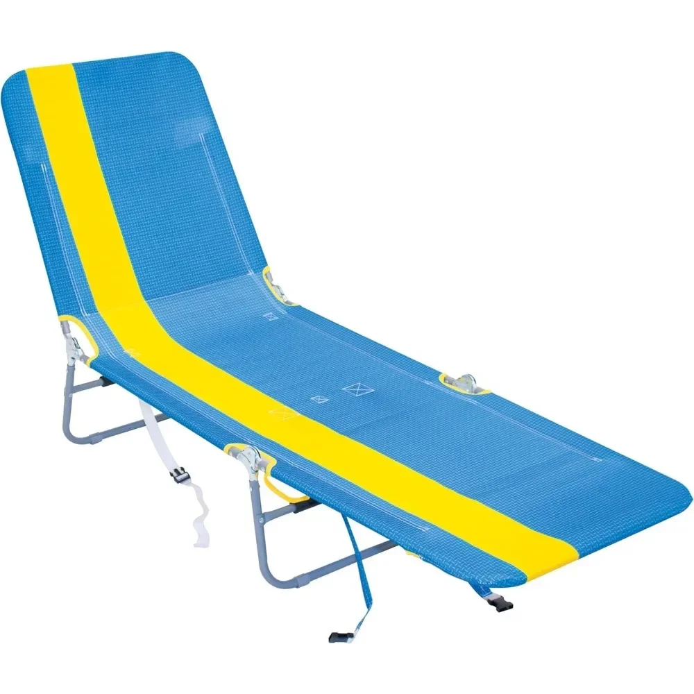 

Portable Folding Backpack Beach Lounge Chair with Backpack Straps and Storage Pouch