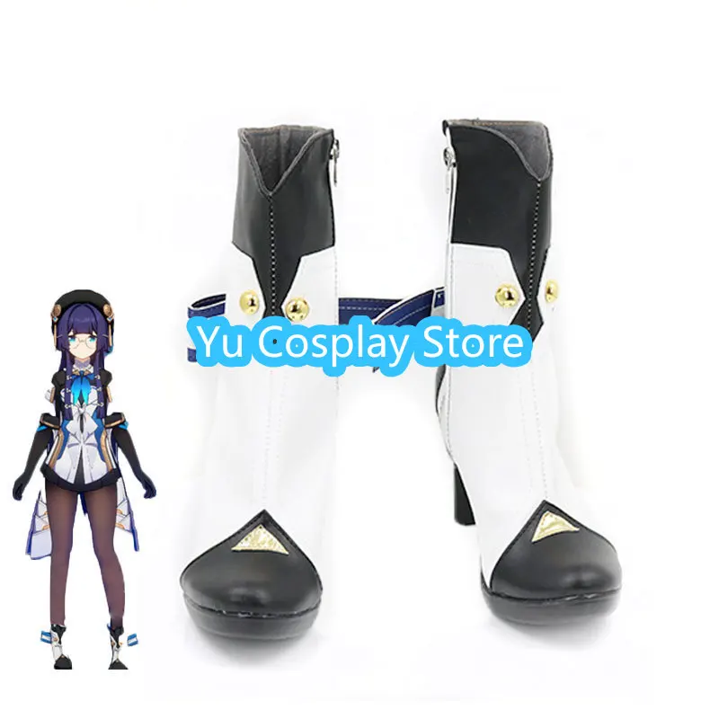 Pelageya Sergeyevna Cosplay Shoes Game Honkai Star Rail Pela Cosplay Prop PU Leather Shoes Halloween Carnival Boots Custom Made