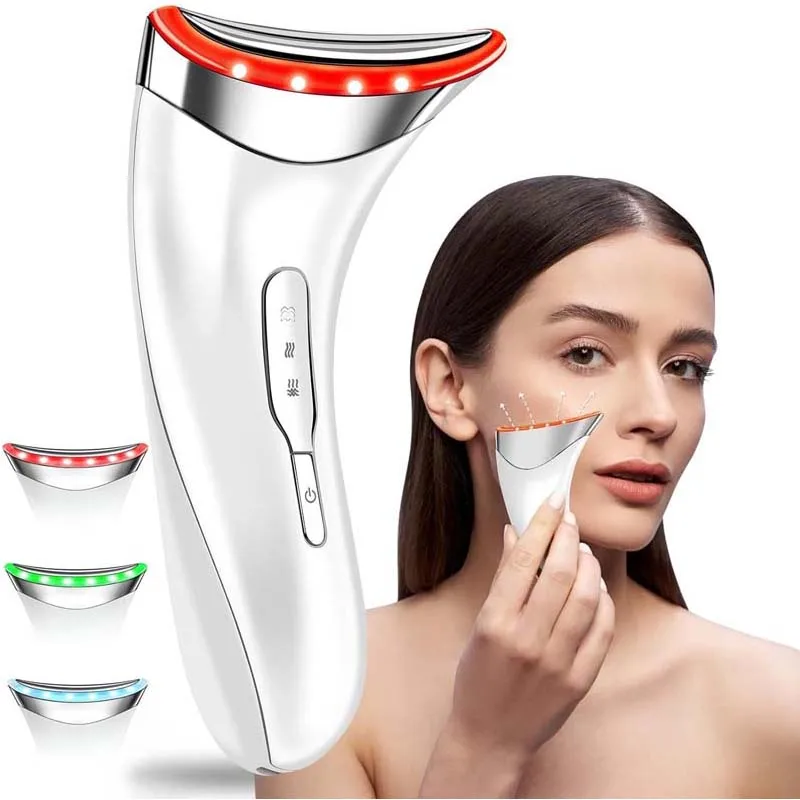 Nieuwe Microstroom Anti-Rimpel Anti-Aging Voor Gezicht & Hals Beeldhouwen Facial Toning Gezicht Massager Gereedschap Hals lift Apparaat Voor Vrouwen