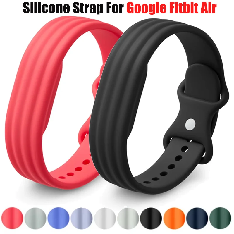 Silikon-Schlaufen-Sportuhrenarmband für Google Fitbit Air Armband, atmungsaktiver Correa-Ersatz für Fitbit Air Armband-Zubehör