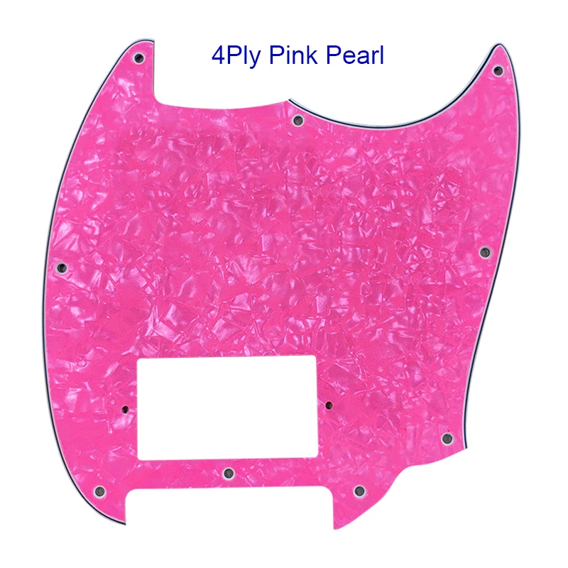 Pleroo Guitar Parts For - Squier Bullet Mustang Whit 1 H PAF Humbucker Pickups Guitar Pickguard Multicolor Options