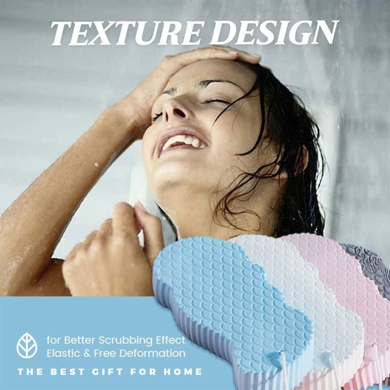 Portable Soft Bath Sponge Shower Brush Dizzy Dead Skin Body Scrubber Exfoliating Cleaner for Women Men Kids Dropshipping