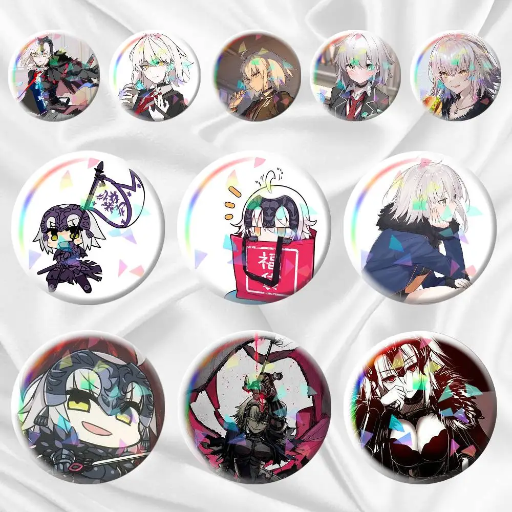 

Jeanne d Arc Alter Fate 75mm 58mm 44mm 25mm Brooch Backpack Hat Pins Accessories Toys Badge