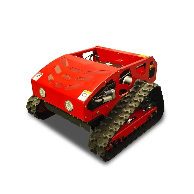

Customized Remote Control Crawler Lawn Mower Small Robot Grass Cutter With 800mm 1100mm Cutting Width For Garden Farm Use