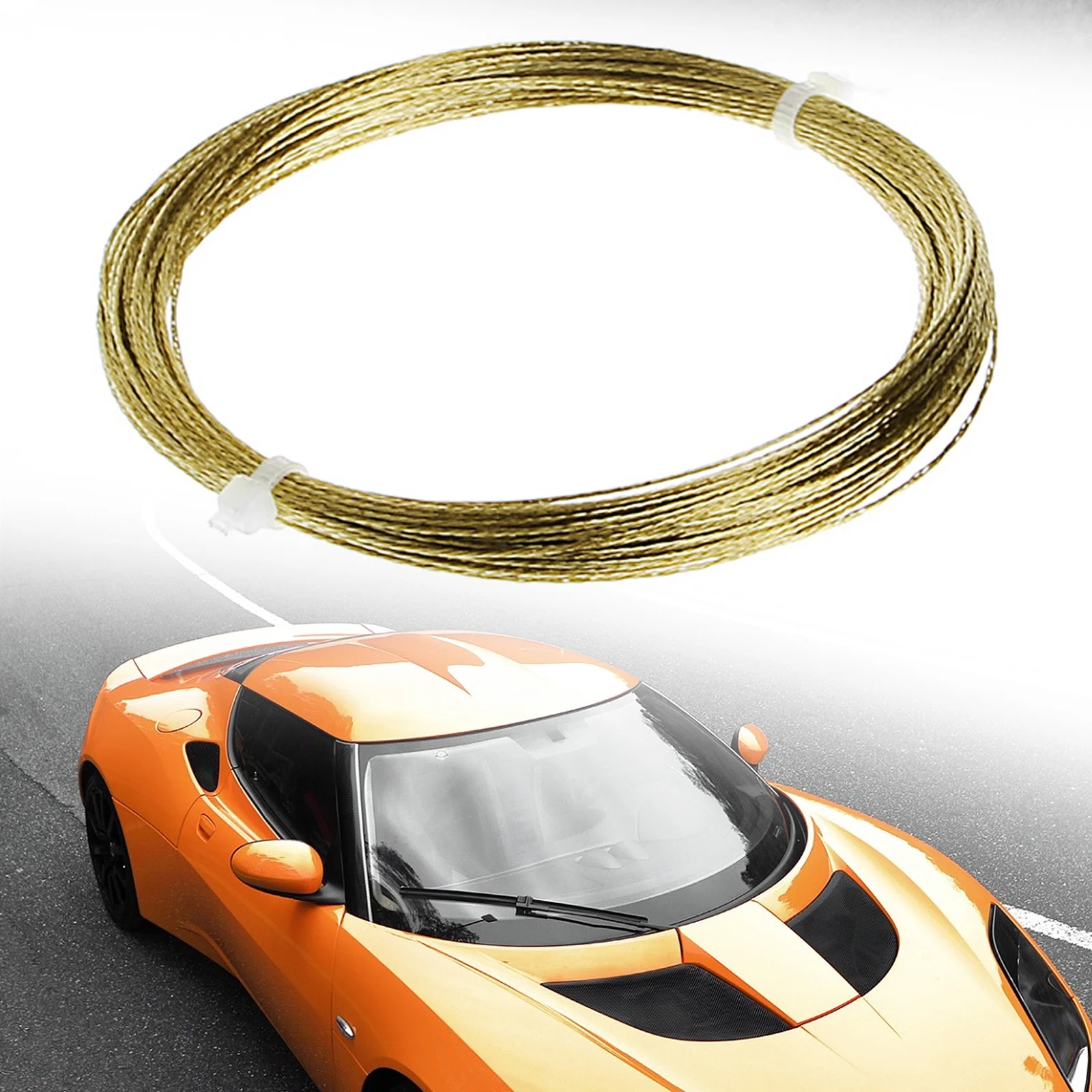 22m 0.8mm Car Windshield Wire Rope Car Windscreen Glass Cutting Cut Out Braided Removal Wire Gold Roll Car Accessories