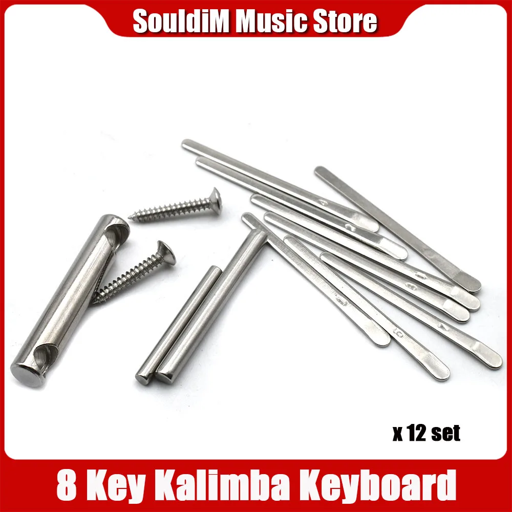 

12 компл., 8 клавиш, пианино с большим пальцем, клавиатура с надписью, трафаретная шкала, идентификация, запасные части для музыкальных инструментов