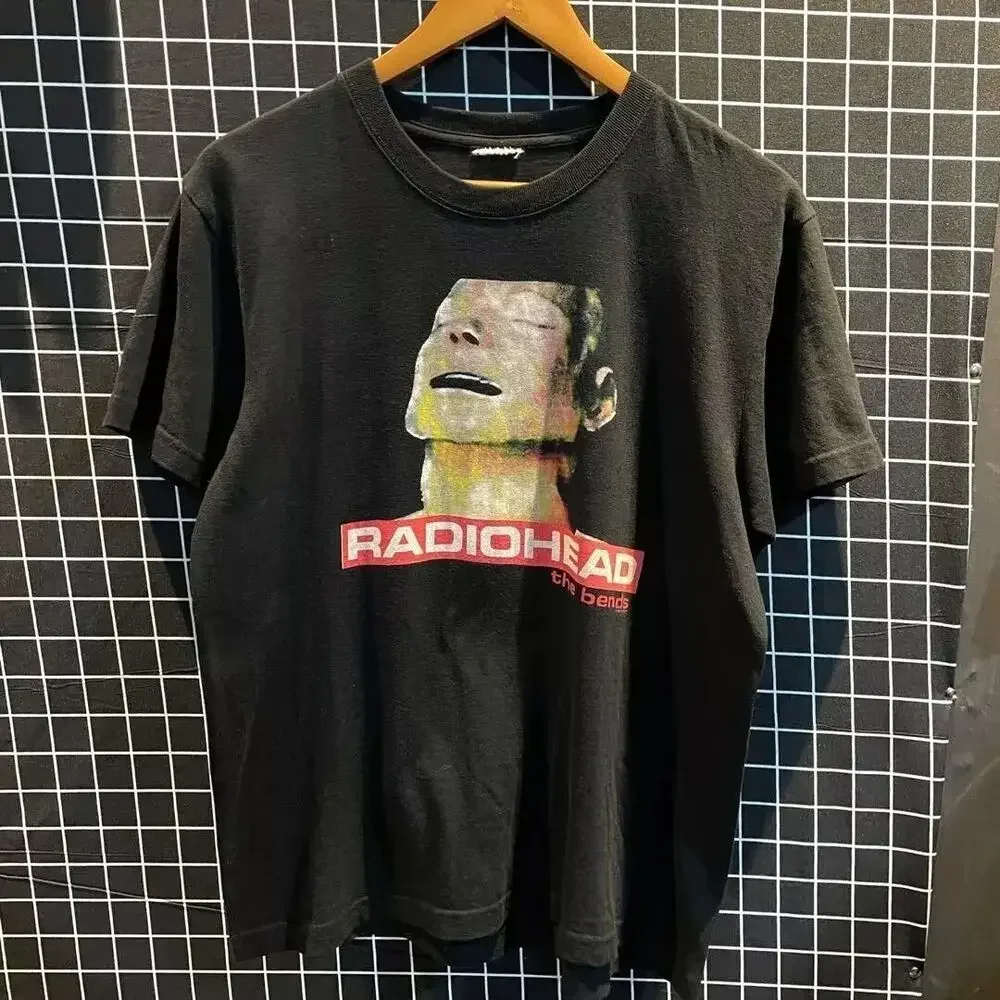 Radiohead The Bends 1995 Vintage Black Unisex T-Shirt or Hoodie