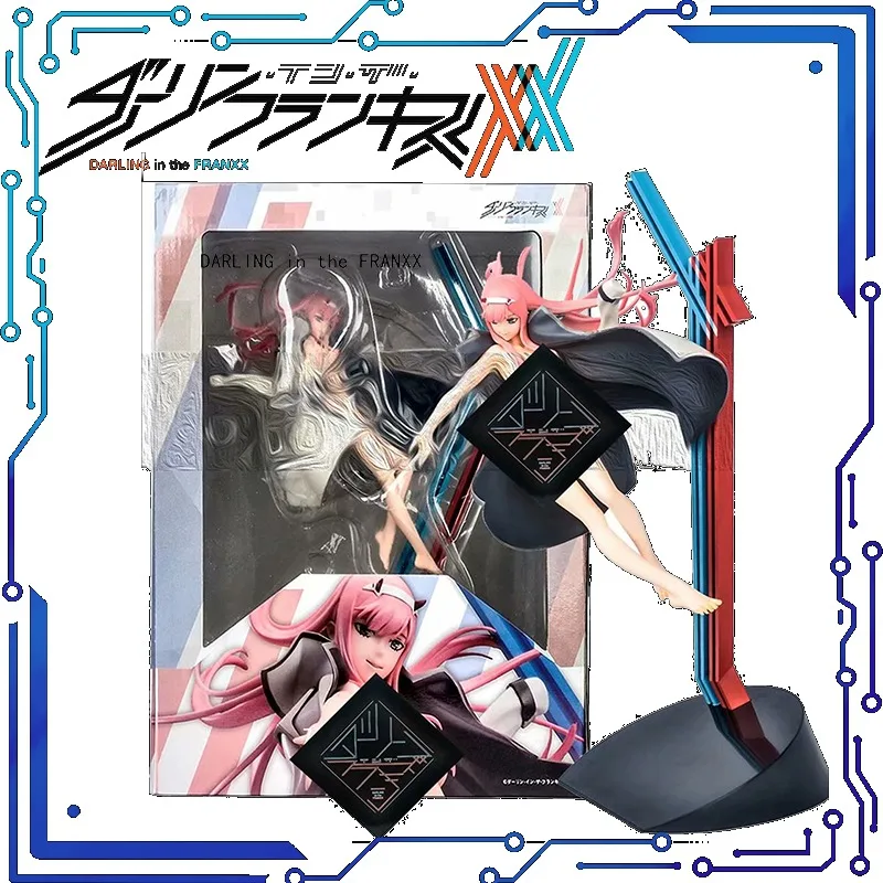 34CM Darling in the FranXX Zero Two 02 Anime Assembly Original Figure Action Model Decoration Cartoon Doll Toys Gift Present Ins