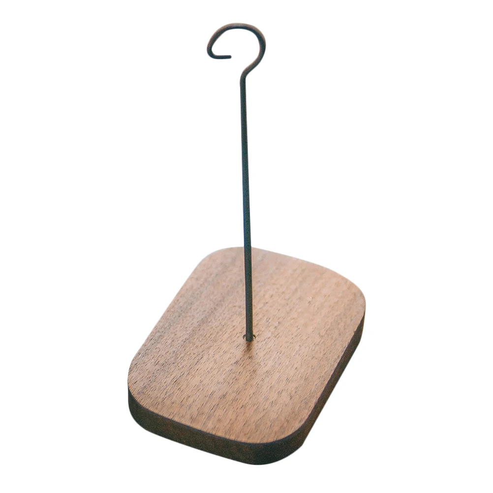 

Hooks Wind Chime Hanger Flower Pot Bracket Basket Walnut Decorative Planter Light Brown Hanging Brackets Gardening