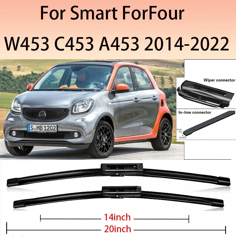 

Передняя щетка стеклоочистителя автомобиля для Smart ForFour W453 C453 A453 2014 2015 2016 2017 2018 2020 2021 2022 аксессуары для лобового стекла