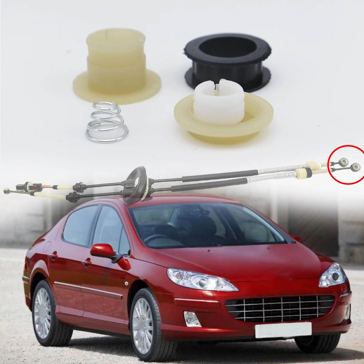 

2 компл. для Peugeot 407 1,6 Hdi 2004-2010 рычаг переключения передач, рычаг переключения передач, втулка кабеля, детали, аксессуары, ремонтный комплект
