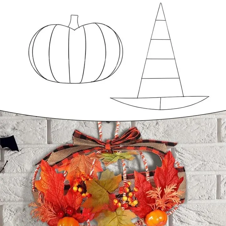 Creativity Unleashed Metal Wire Wreath Frame Floral Wreath Frame Easy Installation Handcrafted Decorations Long-lasting