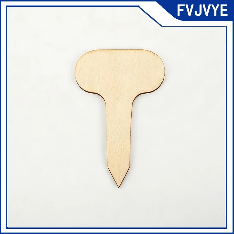 10pcs T-Type Wooden Plant Labels Eco-Friendly Flower Sign Tags Markers with Pen Garden for Bonsai Potted Herbs Flowers Tools .A2