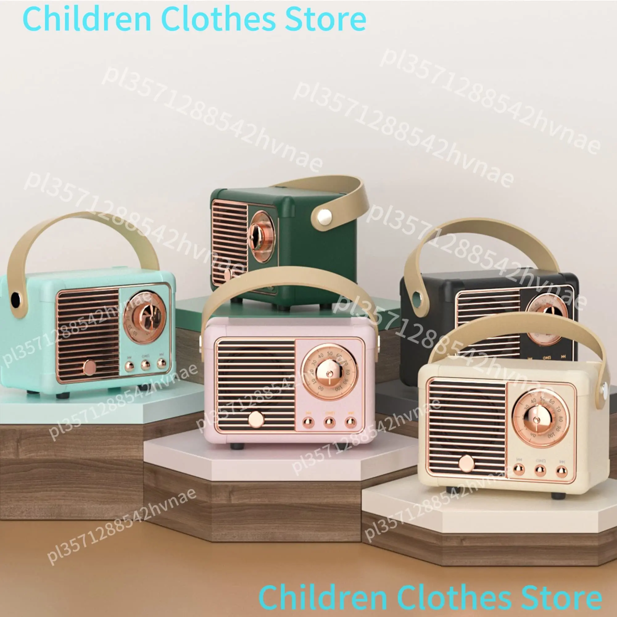Altavoz Bluetooth Retro, Decoración Vintage, Inalámbrico, Portátil, Subwoofer Mini, para Exteriores, Estudiantes, Pequeño