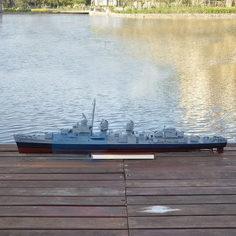 Destructeur de classe de Fletcher RC modèle 1/72 RC bateau électrique fini jouet bateau cadeau coque en fibre de verre modèle de navire de guerre cuirassé de la marine