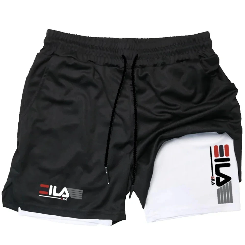 

2026 New Men's Summer Double-Layer One-Piece Sports Pants, Quick-Drying Breathable Outdoor Casual Sport Shorts
