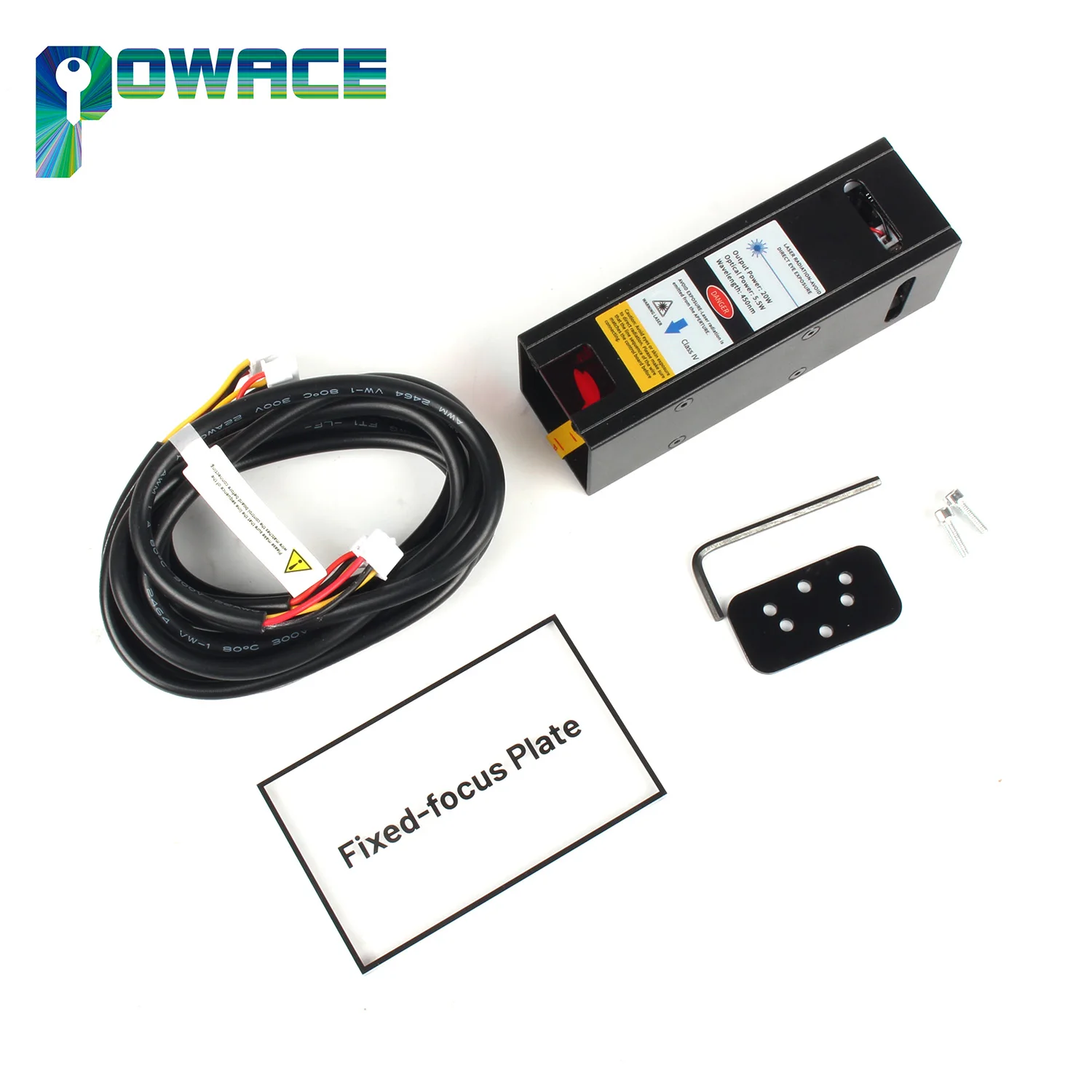33x33mm 20W Electric Power Optical Power 5.5W Laser Module for CNC Router Machine 1610 3018 / Pro / MAX