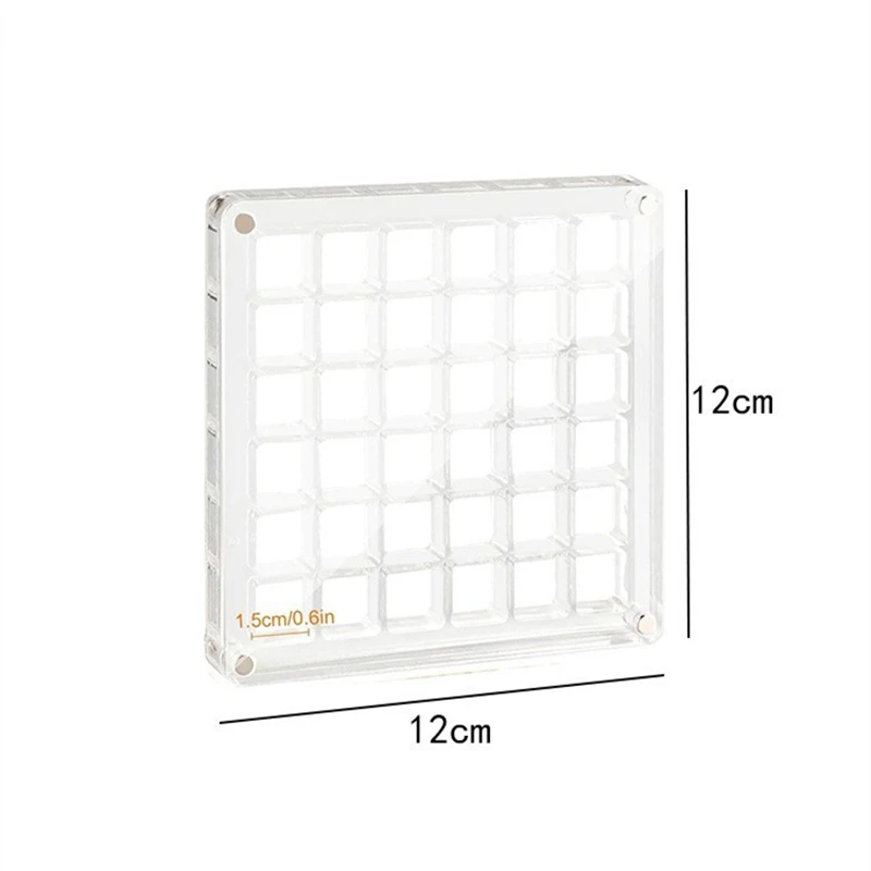 50Pcs Shells Acrylic Clear Magnetic Storage Box Seashell Display Showcase Mini Jewelry Display Case Organizer