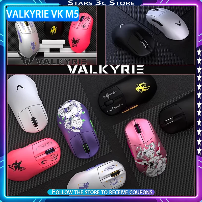 VALKYRIE VK M5 PRO Wireless Mouse Dual 8K Intelligent Display Screen Receiver Ergonomic Lightweight Low Latency Gaming Mouse