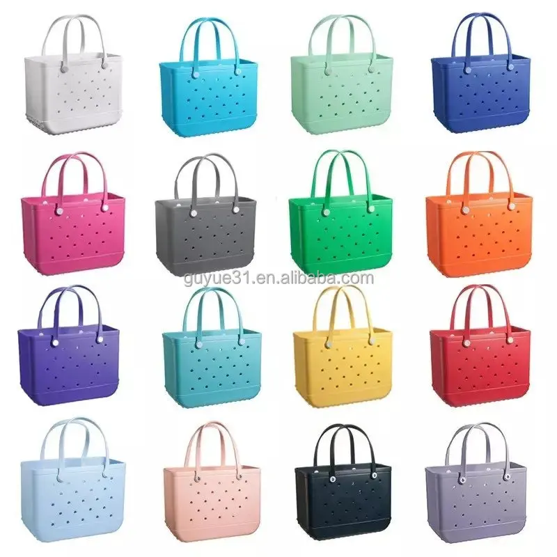 Wholesale Women's Tote Bags Eva Fashion Waterproof Large Bag Silicone Beach Bogg High Quality Bag For Women