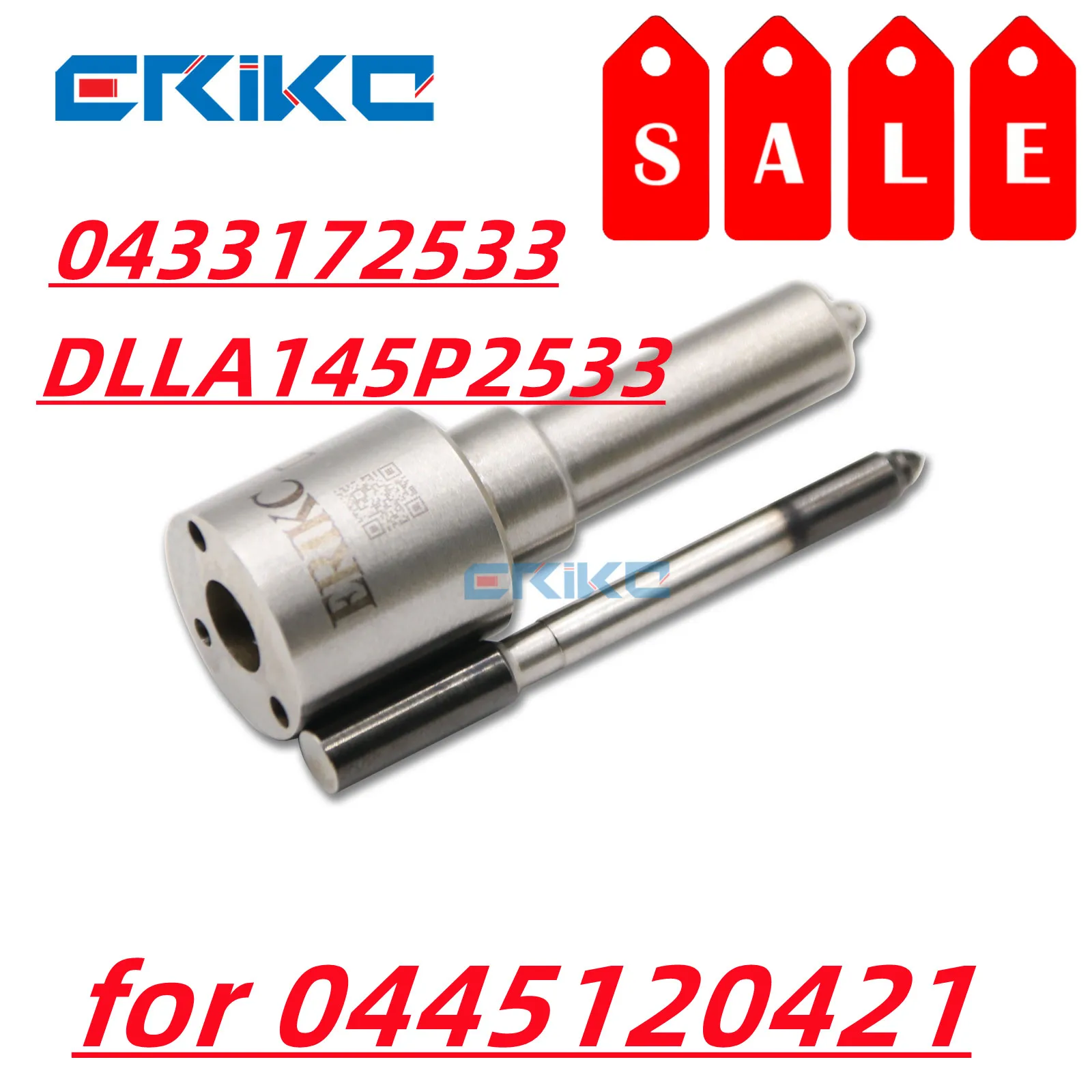 ERIKC DLLA145P2533 DLLA 145P 2533 （0433172533） CRail Disesl Injector 0445120421 0445 120 421 Nozzle Dlla145p2533 Dlla 145p 2533