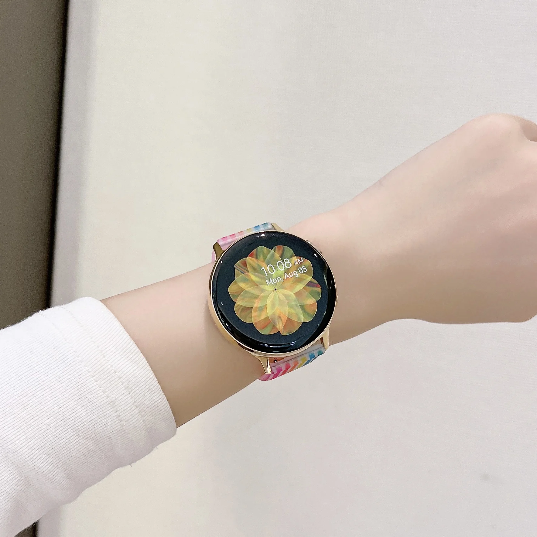 สายคล้องคอซิลิโคนสำหรับ Garmin Vivoactive 3 4 4S Venu 2 2S สร้อยข้อมือสำหรับ Garmin Venu SQ Forerunner 158 245 645 Wristbelts อุปกรณ์เสริม